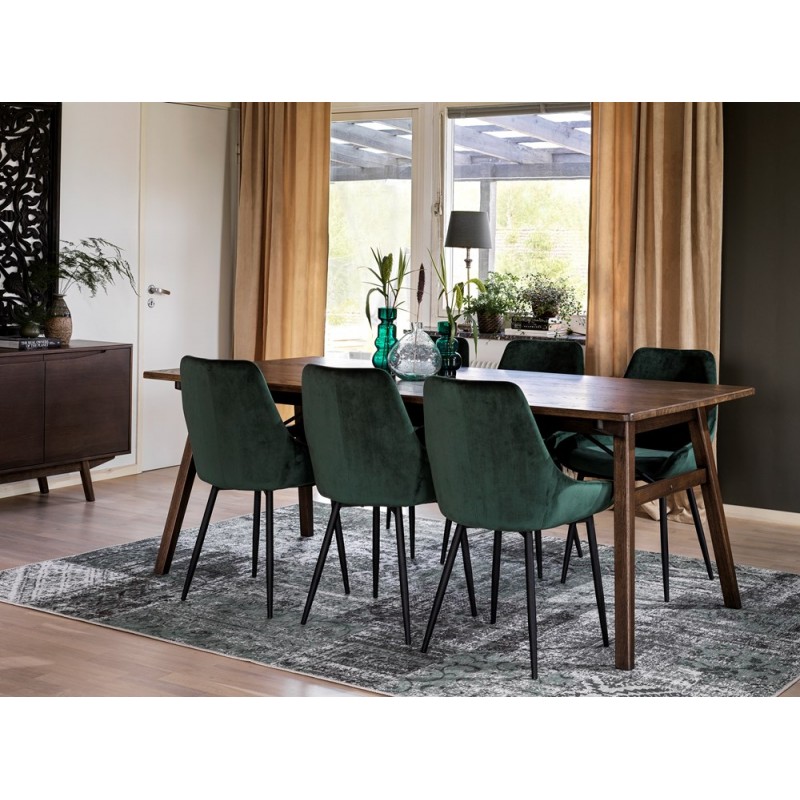 RO Grah Extending Dining Table Brown